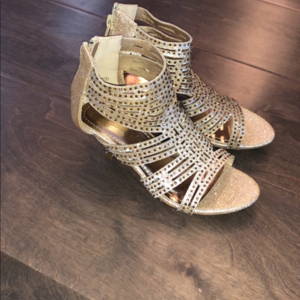 Gold heels